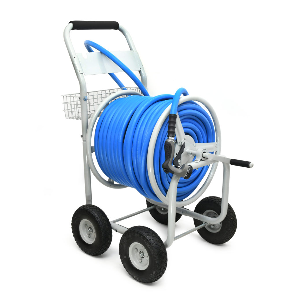 Long-Length Manual Hose Reel Cart