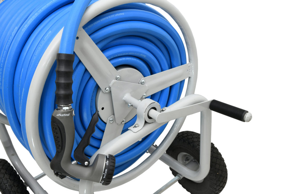 Long-Length Manual Hose Reel Cart